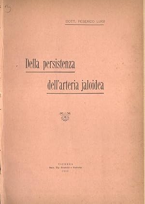 Immagine del venditore per Della persistenza dell' arteria jaloidea venduto da Biblioteca di Babele