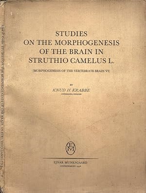 Seller image for Studies on the morphogenesis of the brain in Struthio Camelus L. ( Morphogenesis of the vertebrate brain VI ) for sale by Biblioteca di Babele