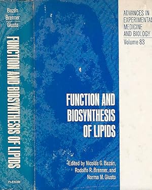 Seller image for Function and biosynthesis of lipids for sale by Biblioteca di Babele