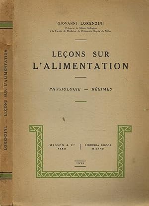 Imagen del vendedor de Leons sur l'alimentation Physiologie-Regimes a la venta por Biblioteca di Babele