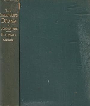 Bild des Verkufers fr The Shakespearian Drama - A Commentary, Histories zum Verkauf von Biblioteca di Babele