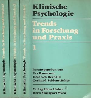 Bild des Verkufers fr Klinische Psychologie Trends in Forschung und Praxis zum Verkauf von Biblioteca di Babele