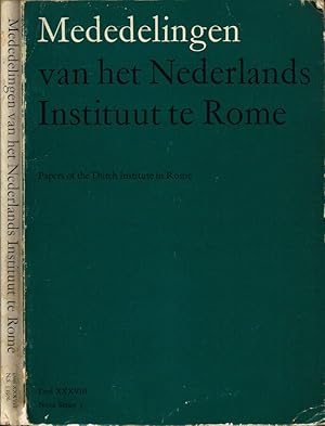 Bild des Verkufers fr Mededelingen van het Nederlends Instituut te Rome Deel XXXVIII (Nova series 3) zum Verkauf von Biblioteca di Babele