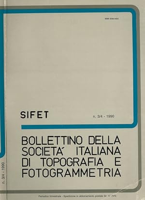 Bild des Verkufers fr Bollettino della Societ Italiana di Topografia e Fotogrammetria 1990 zum Verkauf von Biblioteca di Babele