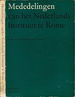 Bild des Verkufers fr Mededelingen van het Nederlends Instituut te Rome Deel XXXVII (Nova series 2) zum Verkauf von Biblioteca di Babele