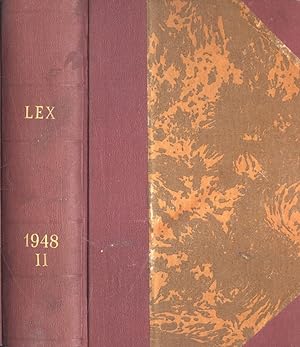 Bild des Verkufers fr Lex Anno 1948 Vol. II zum Verkauf von Biblioteca di Babele