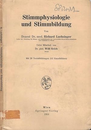 Imagen del vendedor de Stimmphysiologie und Stimmbildung a la venta por Biblioteca di Babele