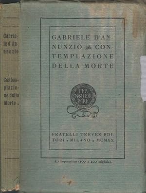 Image du vendeur pour Contemplazione della morte mis en vente par Biblioteca di Babele