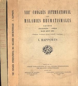 Imagen del vendedor de VIII Congrs International des maladies rhumatismales Vol. I - II Vol. I: Rapports - Vol. II: Rsums des communications a la venta por Biblioteca di Babele