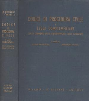 Seller image for Codice di Procedura Civile e Leggi complementari con il commento della Giurisprudenza della Cassazione for sale by Biblioteca di Babele