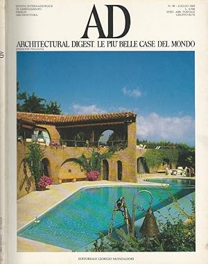 Bild des Verkufers fr AD - Luglio 1989 Architectural digest. Le pi belle case del mondo zum Verkauf von Biblioteca di Babele