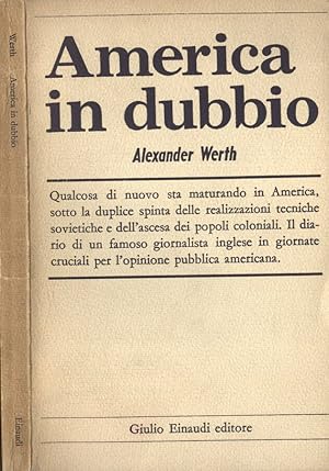 Immagine del venditore per America in dubbio venduto da Biblioteca di Babele