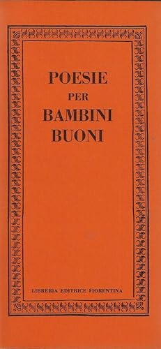 Seller image for Poesie per bambini buoni for sale by Biblioteca di Babele