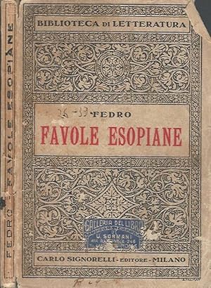 Bild des Verkufers fr Favole esopiane zum Verkauf von Biblioteca di Babele