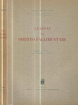 Immagine del venditore per Lezioni di diritto fallimentare venduto da Biblioteca di Babele