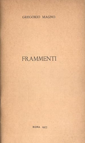 Bild des Verkufers fr Frammenti zum Verkauf von Biblioteca di Babele