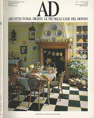 Bild des Verkufers fr AD - Giugno 1989 Architectural digest. Le pi belle case del mondo zum Verkauf von Biblioteca di Babele