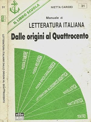 Bild des Verkufers fr Manuale di letteratura italiana Dalle origini al Quattrocento zum Verkauf von Biblioteca di Babele