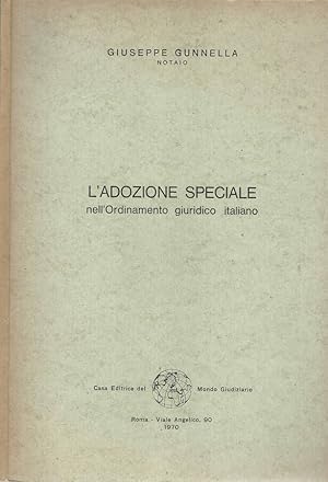 Seller image for L'adozione speciale nell'Ordinamento giuridico italiano for sale by Biblioteca di Babele