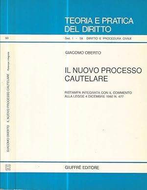 Seller image for Il nuovo processo cautelare for sale by Biblioteca di Babele