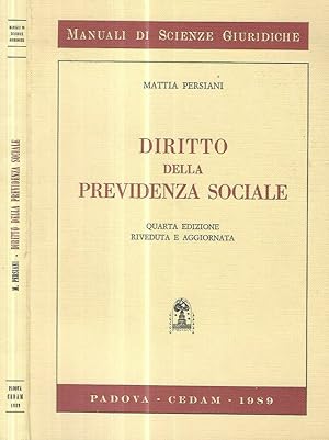 Immagine del venditore per Diritto della previdenza sociale venduto da Biblioteca di Babele