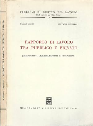 Bild des Verkufers fr Rapporto di lavoro tra pubblico e privato (orientamenti giurisprudenziali e prospettive) zum Verkauf von Biblioteca di Babele