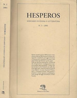 Bild des Verkufers fr Hesperos Annuario di poesia e letteratura, n. 2 poesie e prose dalle letterature svizzere zum Verkauf von Biblioteca di Babele