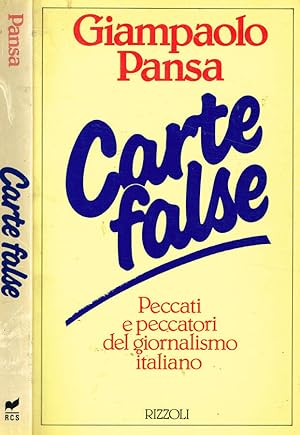 Seller image for Carte false for sale by Biblioteca di Babele