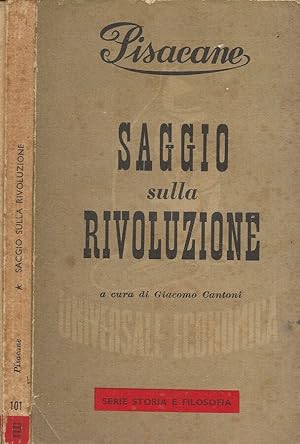 Bild des Verkufers fr Saggio sulla rivoluzione zum Verkauf von Biblioteca di Babele