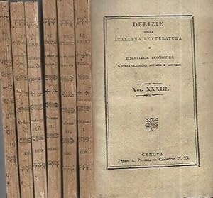 Imagen del vendedor de Delizie della Italiana Letteratura da Vol. XXXIII a Vol. XXXVIII Storia della Letteratura Italiana a la venta por Biblioteca di Babele