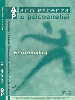 Bild des Verkufers fr Adolescenza e Psicoanalisi Anno II n. 1 - Femminilit zum Verkauf von Biblioteca di Babele