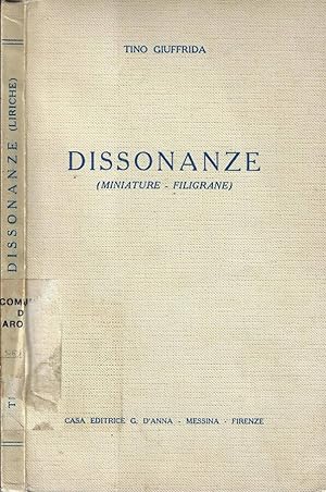 Seller image for Dissonanze (Miniature filigrane) for sale by Biblioteca di Babele
