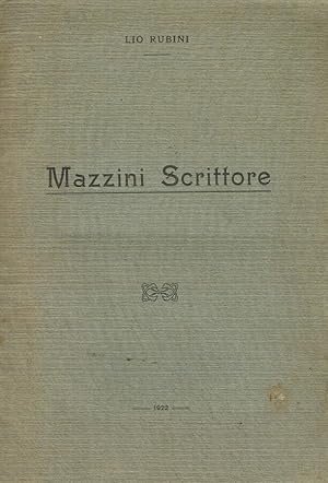 Seller image for Mazzini scrittore for sale by Biblioteca di Babele