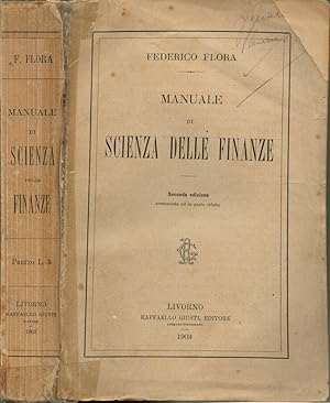 Bild des Verkufers fr Manuale di Scienze delle Finanze zum Verkauf von Biblioteca di Babele