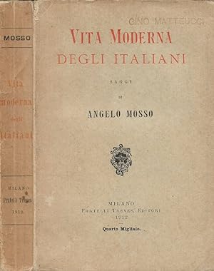 Bild des Verkufers fr Vita moderna degli italiani Saggi zum Verkauf von Biblioteca di Babele