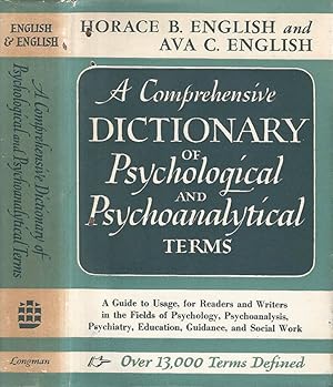Image du vendeur pour A Comprehensive Dictionary of Psychological and Psychoanalytical Terms A guide to usage mis en vente par Biblioteca di Babele