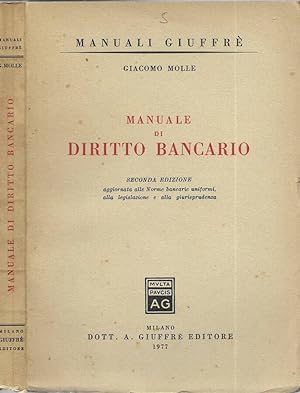 Seller image for Manuale di diritto bancario for sale by Biblioteca di Babele