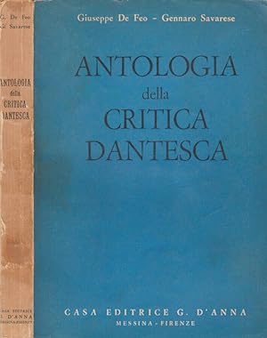 Bild des Verkufers fr Antologia della Critica Dantesca zum Verkauf von Biblioteca di Babele