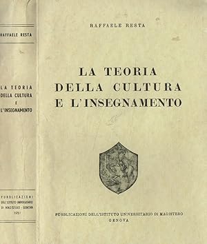 Imagen del vendedor de La teoria della cultura e l'insegnamento a la venta por Biblioteca di Babele