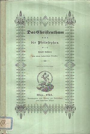 Imagen del vendedor de Das Chrifteunthum und die Philofophen a la venta por Biblioteca di Babele