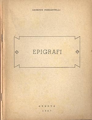 Seller image for Epigrafi for sale by Biblioteca di Babele