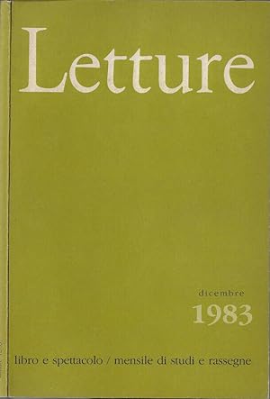 Immagine del venditore per Letture Anno 1983 N 12 venduto da Biblioteca di Babele