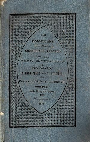 Bild des Verkufers fr La dama nubile Commedia in 4 atti zum Verkauf von Biblioteca di Babele