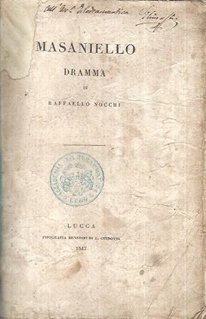 Bild des Verkufers fr Masaniello zum Verkauf von Biblioteca di Babele