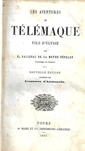 Seller image for Les aventures de Tlmaque fils d Ulysse for sale by Biblioteca di Babele