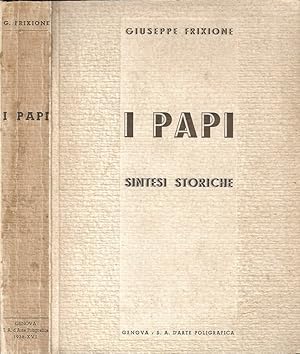 Imagen del vendedor de I papi sintesi storiche a la venta por Biblioteca di Babele