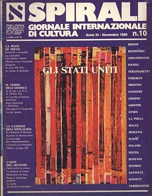 Bild des Verkufers fr Spirali Anno III n. 10 Giornale internazionale di cultura zum Verkauf von Biblioteca di Babele