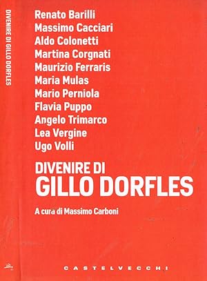 Bild des Verkufers fr Divenire di Gillo Dorfles zum Verkauf von Biblioteca di Babele