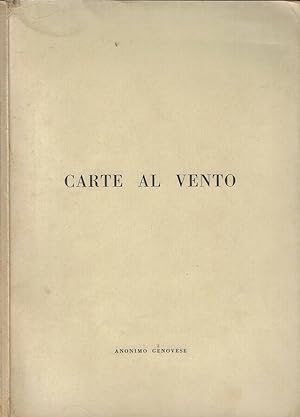 Bild des Verkufers fr Carte al vento zum Verkauf von Biblioteca di Babele