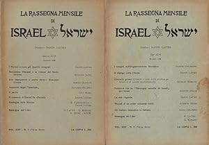 Bild des Verkufers fr La Rassegna Mensile di Israel Vol XXV N. 1, 5 zum Verkauf von Biblioteca di Babele